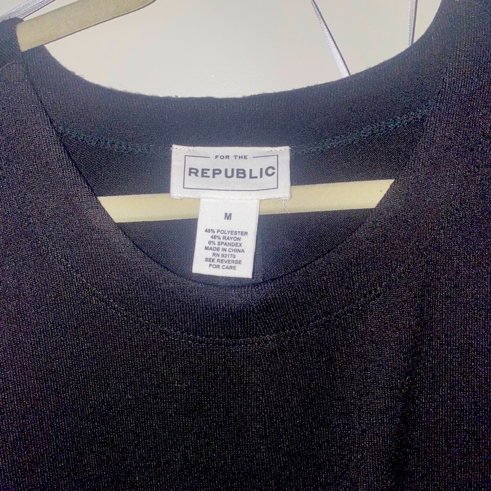 For the Republic black sweater dress